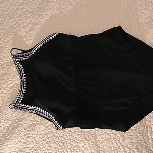 Little White Lies one piece bathing suit size Large black